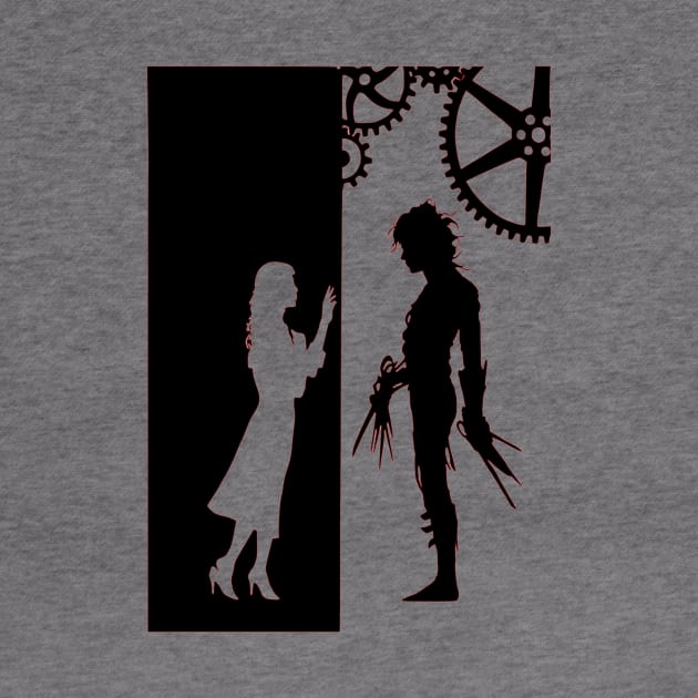 Edward Scissorhands and Kim Boggs by OtakuPapercraft